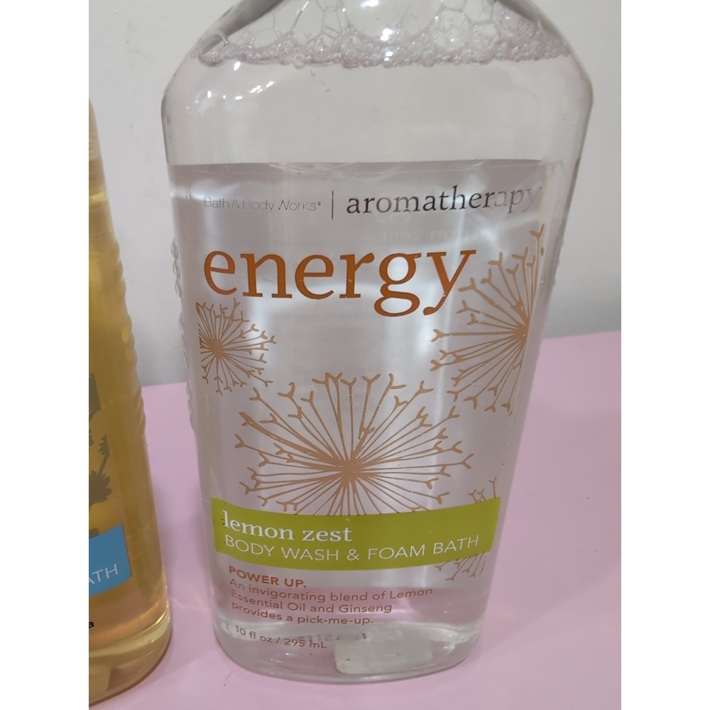 Bath & Body Works Aromatherapy SLEEP & Energy Body Wash and Foam Bath Rare Lot 2 - Picture 3 of 7